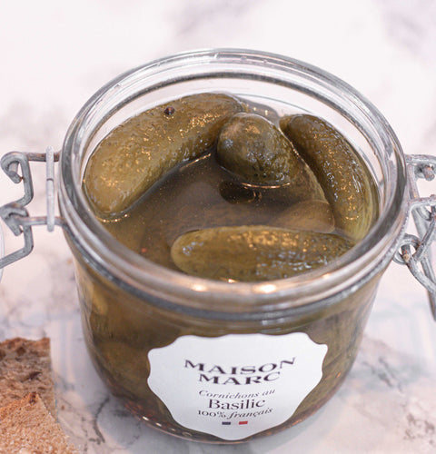 Cornichons au Basilic 100% Français - MAISON MARC