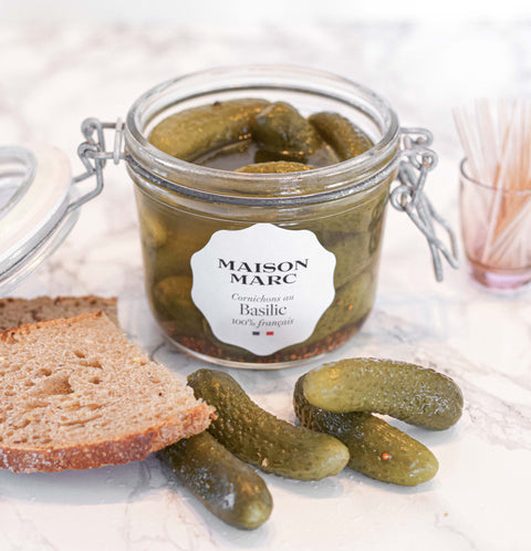 Cornichons au Basilic 100% Français - MAISON MARC