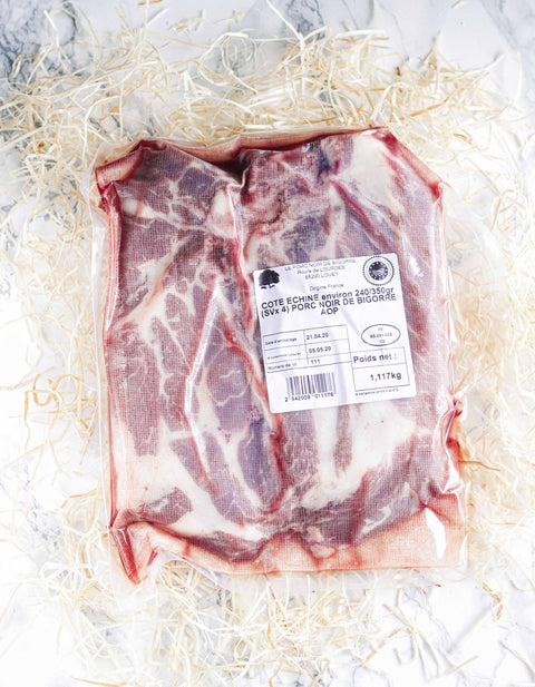 Côtes échine de Porc Noir de Bigorre x2