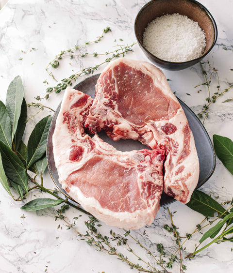 Côtes filet de Porc Noir de Bigorre x2