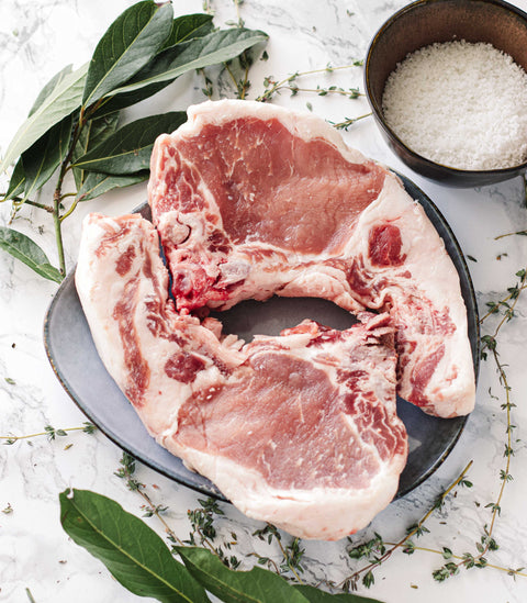 Côtes filet de Porc Noir de Bigorre x2