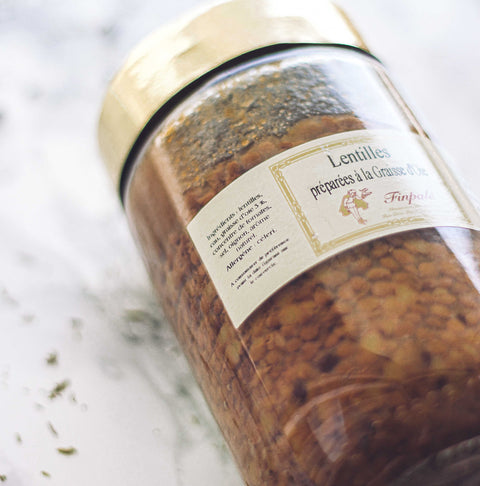 Lentilles artisanales à la graisse d'oie