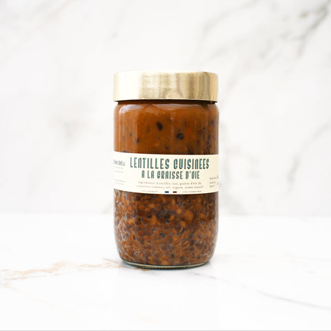 Lentilles artisanales à la graisse d'oie