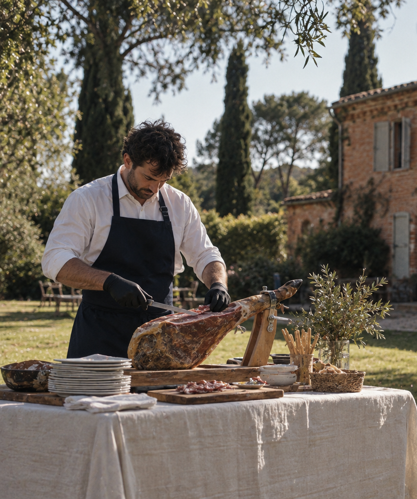 Découpe de Jambon au couteau
