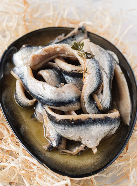 Anchois marinés Boquerons de Cantabría à l'huile d'olive - 200gr - Don Bocarte