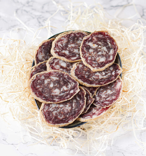 Saucisson de Porc Noir Corse en tranches - 100 gr