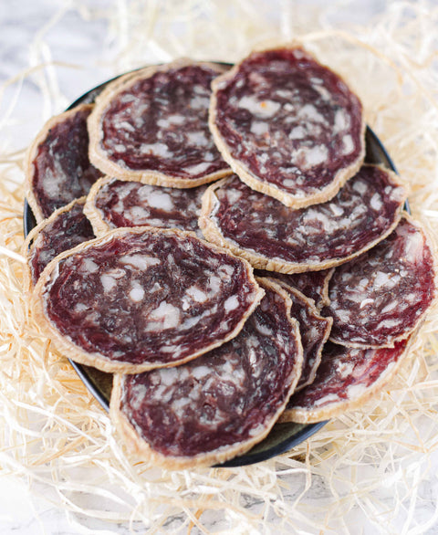 Saucisson de Porc Noir Corse en tranches - 100 gr