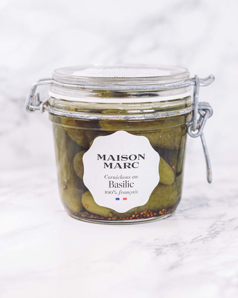 Cornichons au Basilic 100% Français - MAISON MARC