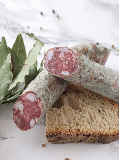 Saucisse sèche d'Aveyron hachée au couteau - 250 grs